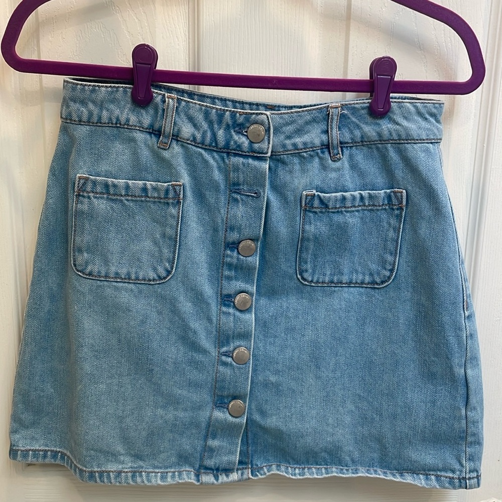 Denim Garage skirt, size small
